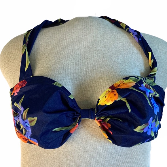 HP {South Point} NWT Bow Floral Bikini Top Swim 16 - Picture 3 of 16